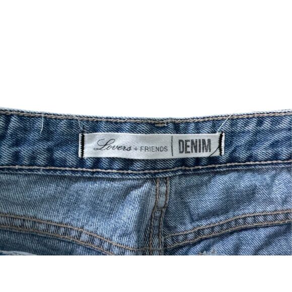 Lovers + Friends‎ Distressed Denim Jean Shorts Sz 26 - Picture 4 of 5